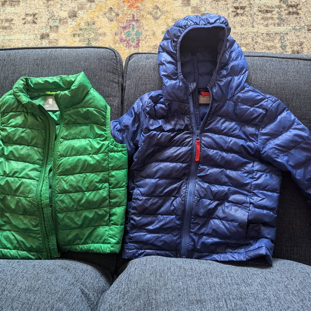Boys Puffer Jacket + Vest Set